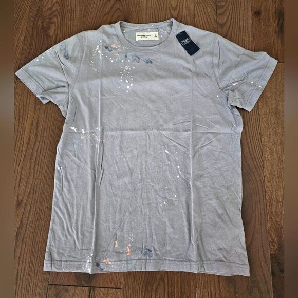 Abercrombie & Fitch Mens Paint Splattered Tee - Picture 1 of 4